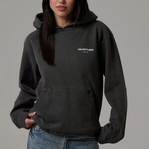 Grey Talentless Circle Logo Hoodie